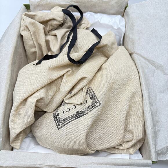 Gucci Ilse Crystal-Embellished Open Toe Satin Heel Sandals Black  EU 39 US 9 - Picture 14 of 14